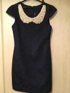 【新品】pourvous パーティドレス ネイビー