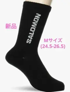 【新品1足分】サロモン ソックス 靴下　EVERYDAY CREW ブラックのサムネイル