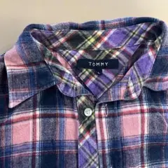 TOMMY チェック柄シャツ