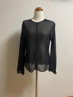 ユニクロ　シアークルーネックTシャツ　黒　Mame Kurogouchi