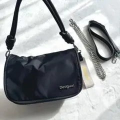 ✨美品✨ desigual ショルダーバッグ ハンド y2k ブラック ナイロン