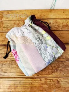 【ミント様ご注文品】専用出品　パッチワーク　巾着袋　ピンク
