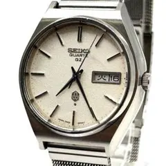 70s SEIKO オールド　セイコー　梨地　デイデイト　メンズ腕時計　ホワイト