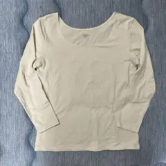 値下げ！ユニクロ　極暖ヒートテック　クルーネック　8分袖　M ホワイト