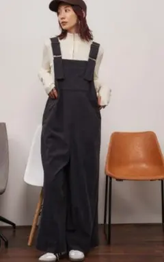 アンテローザホリデー コーデュロイワイドサロペット