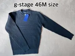 【新品】gstage モックネック　ニットソー　ネイビー46Mサイズ