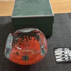 IWATA 岩田ガラス 透明 網目造形 花瓶 草月流 - メルカリ