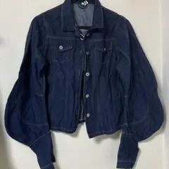 デニム ジャケット ネイビー 紺 袖 デザイン
