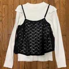 earth music&ecology リブトップス　レースビスチェ　セット