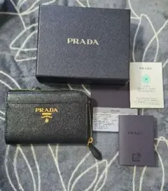 最終値下げ【PRADA】プラダ サフィアーノレザー フラグメントケース 