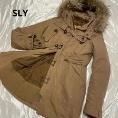 SLY ミリタリーモッズコート ボアライナーフード カーキ 鬼ファー 平成ギャル