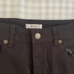 INGNI ブラック ダメージ スキニー デニム