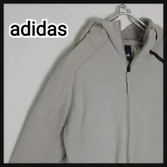 adidas アディダス ジップアップ パーカー ジャケット グレー