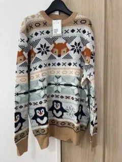 H&M 動物柄セーター XL