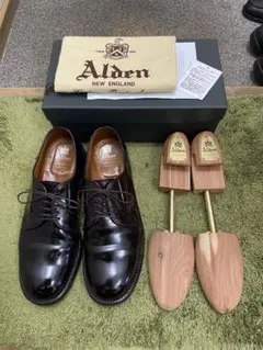 ALDEN オールデン 971 ストレートチップ ブラック カーフ 8D - メルカリ