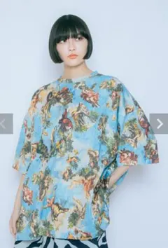 千*尋様 &ellecy　レース開襟半袖シャツ ライムグリーン 千*尋様 &ellecy レース開襟半袖シャツ ライムグリーン