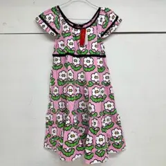 未使用 タグ付き SUPERLOVERS 花柄ワンピース 総柄 ピンク M ④のサムネイル