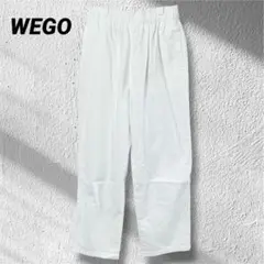 【WEGO】 イージー シェフパンツ L ホワイト ウエストゴム ユニセックス