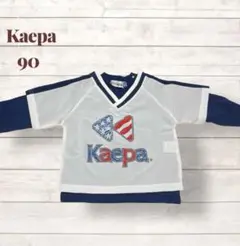 【新品タグ付き】kaepa 90 重ね着 ビッグロゴTシャツ 長袖カットソー