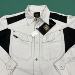 「新品未使用」GLADIATOR ハイブリッドワークシャツ白 ／sizeL