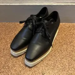 ステラマッカトニー 厚底デザインレザーシューズ/ヒール