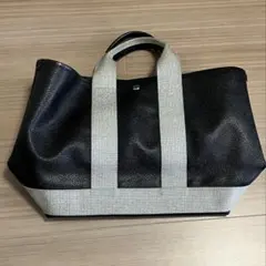 TOPKAPI　ラメハンドル スコッチグレイン　ネオレザー　A4トートバッグ