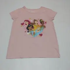 Disney ディズニープリンセス 半袖Tシャツ ピンク 140