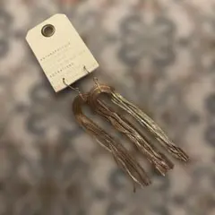Anthropologie ゴールド フリンジピアス