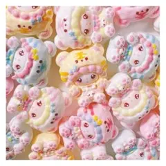 【1つ25円】　No.63 きぐるみトラ　デコパーツ　まとめ売り　バラ売り
