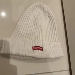 Supreme シュプリーム　ビーニー ニット帽　白のサムネイル