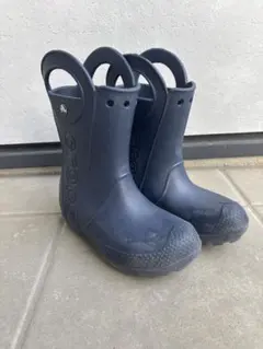crocs キッズ用レインブーツ ネイビー　21㎝
