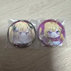 DMMスクラッチ　にじさんじ　缶バッジ　鷹宮リオン２種セット