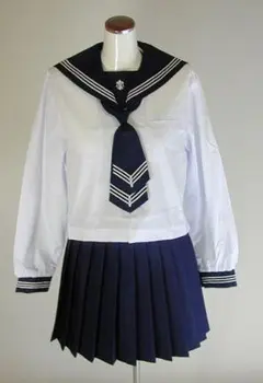 博多女子 セーラー服 半袖 トップス ホワイト レッドライン - メルカリ