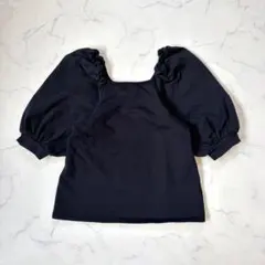 Demi-Luxe BEAMS/半袖カットソー/38/黒/パフスリーブ/綺麗めのサムネイル