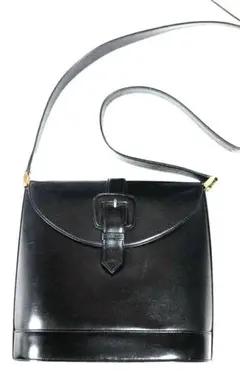 イヴサンローラン YSL ヴィンテージ 本革 黒 正規品