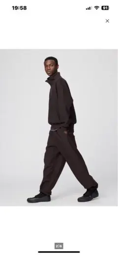 UNIQLO U ブラッシュドスウェットワイドパンツXL