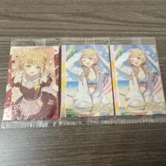 学園アイドルマスター ウエハース2 藤田ことね 2種 3枚 セット SRカード