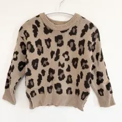 【専用】futafuta フタフタ レオパード ニット　長袖 トップス 100