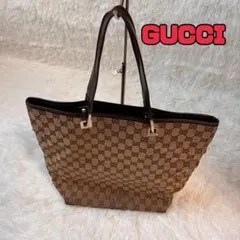 GUCCI グッチGGパターン トートバッグ ハンドバッグ キャンバス生地