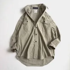 極美品 マディソンブルー ハンプトン バックサテンシャツ コットン