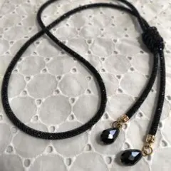 ネックレス　未使用　黒　キラキラ