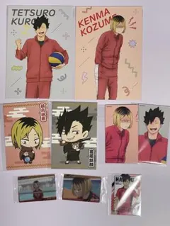 ハイキュー‼︎ 孤爪研磨 黒尾鉄朗　ポストカード　クリアカード　特典カード