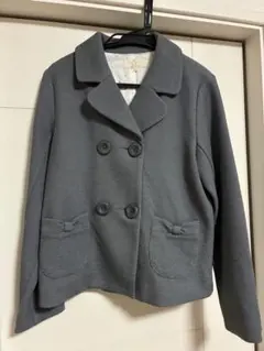 ［新品］ケイトスペードグレー ダブルジャケット140