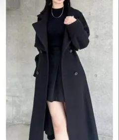 dazzlin 2WAYカラーレディコート ブラック