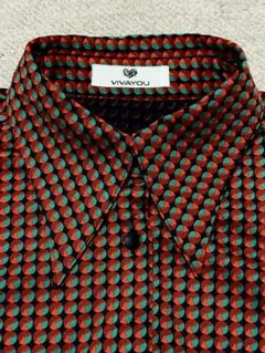 幾何学模様 長袖シャツ