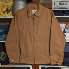 90s　LLBean　ダックジャケット　肉厚　スウィングトップ　ダークブラウンのサムネイル