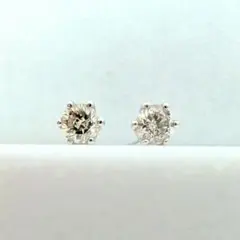 美品♡インポートジュエリー♡k18♡750♡絶品ダイヤモンド フック 