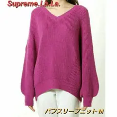 Supreme.La.La. パフスリーブニット
