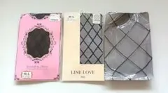 新品＊しまむら＊ダイヤキルティングタイツ＊柄タイツ＊柄パンスト＊3点まとめ売り