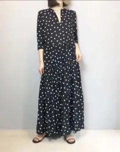 安田美沙子さん着用ヌキテパ コットンドビーストライプフラワー